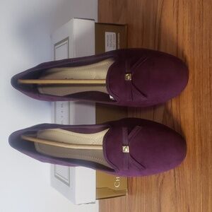 Charter Club "Kimii" Plum Suede Flats, 9M, NIB